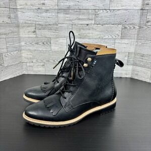 TOMS Nolita Womens size 7.5 Toms Nolita Black Tie/Zip up Boots